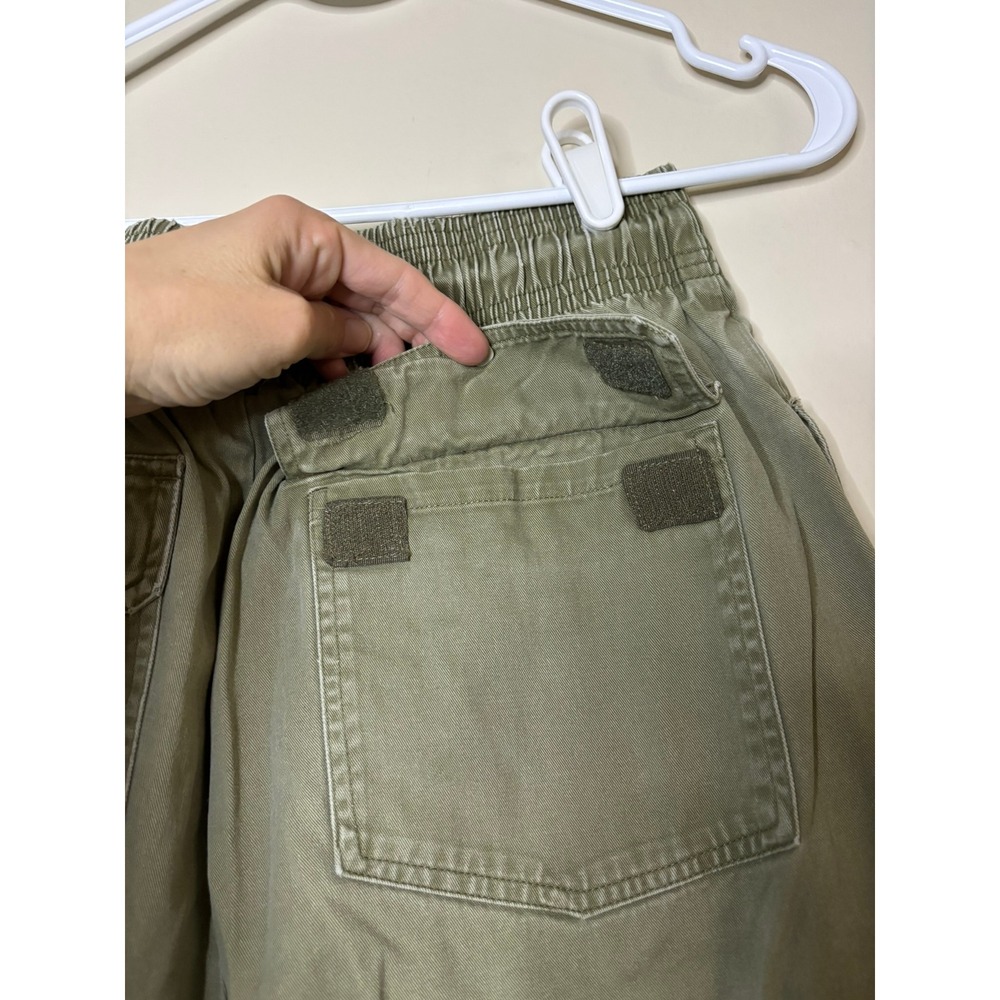 Cookman Chef Pants Mens Olive Green Elastic Waist Cargo Utility Trousers Medium - Picture 7 of 10